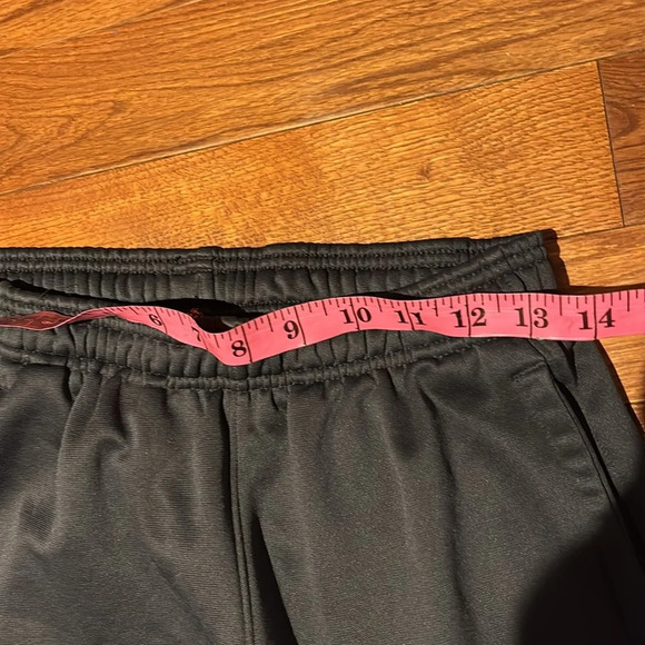 Under armour Loose Coupe fleece  grey logo jogger pants Sz S - Picture 7 of 11